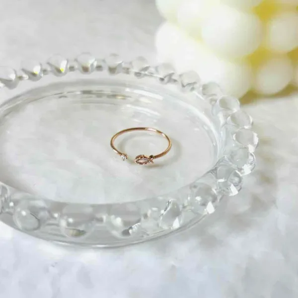 小巧魚兒水鑽活口戒