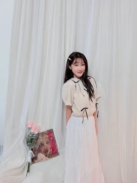 公主氣質-蝴蝶結甜美短款針織短袖上衣