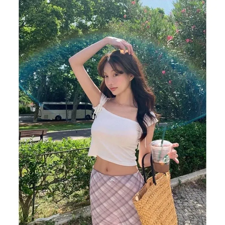 正韓芭蕾舞裙蝴蝶結上衣