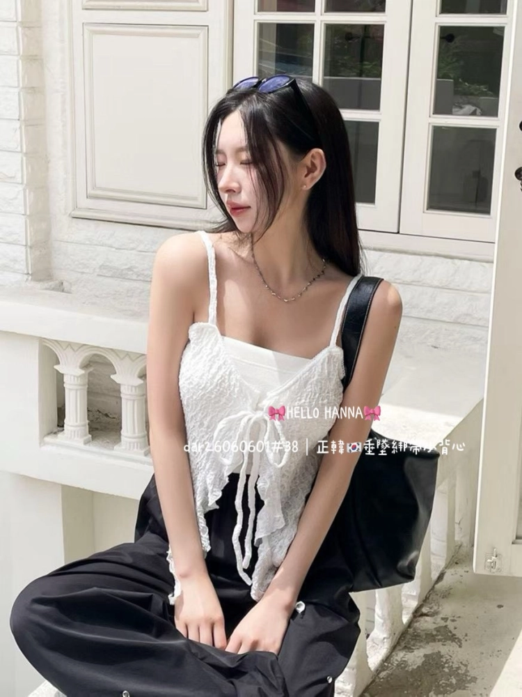 正韓垂墜綁帶小背心
