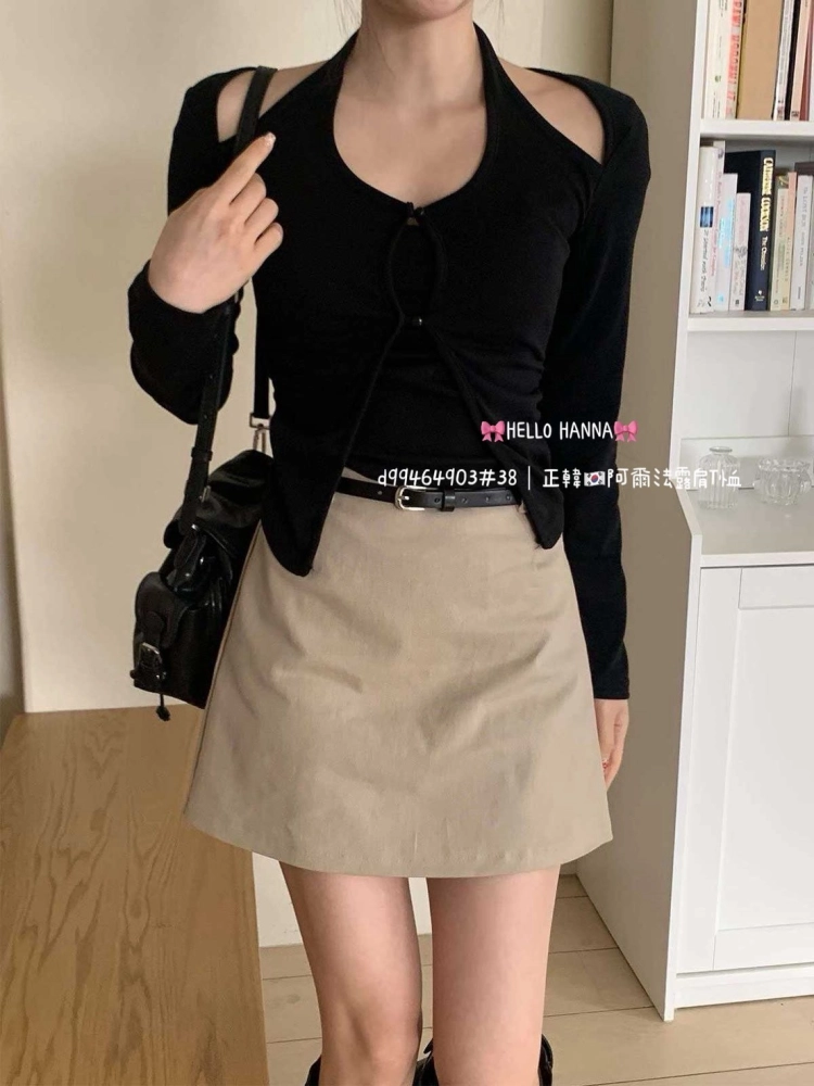 正韓阿爾法露肩T恤